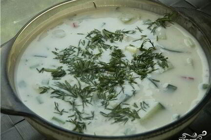 Окрошка сыроедческая