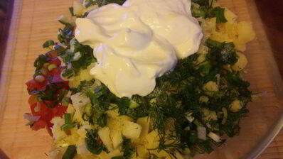 окрошка весенняя