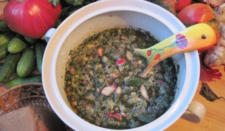Рецепт овощной окрошки