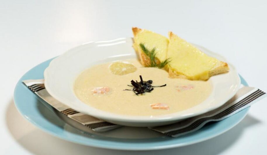 Рецепт крема-супа из горбуши с овощами