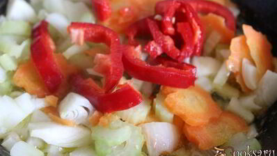 куриный суп с овощами и фарфалле