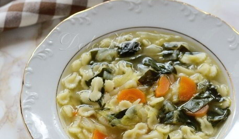 Рецепт легкого овощного супа с пастого