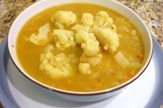 Овощной суп из цветной капусты