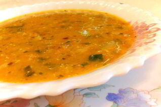 Овощной суп с орехами