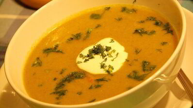 овощной суп с тунцом