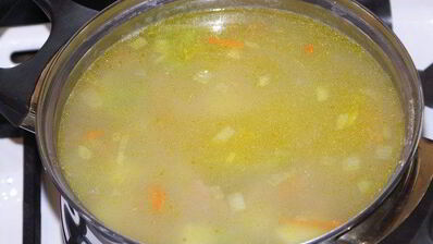 овощной суп с тунцом