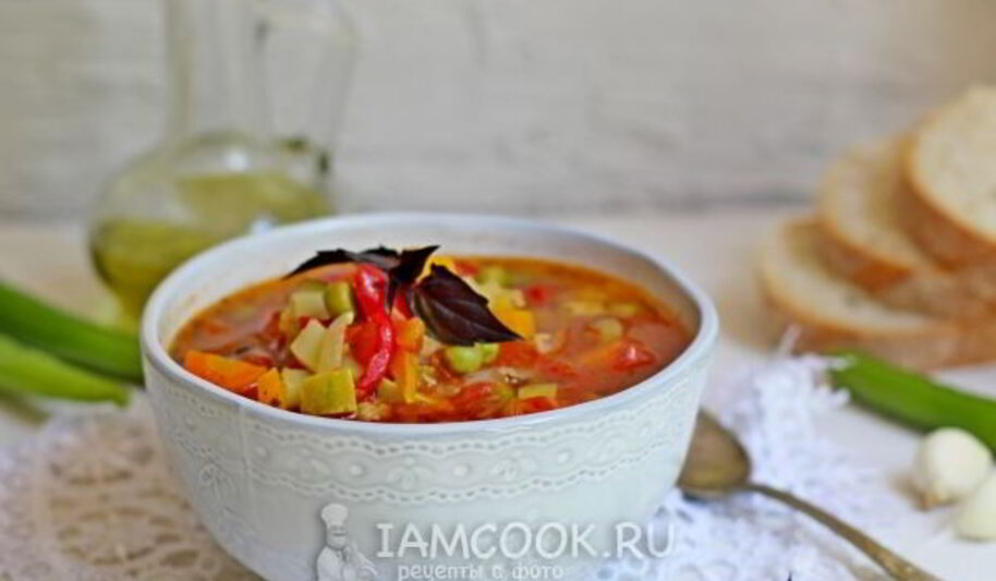 Рецепт овощного томатного супа