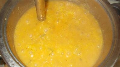 воскресный крем-суп с цыпленком и овощами