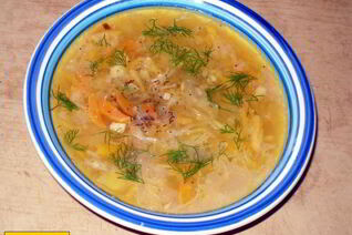 Постные щи из квашеной капусты