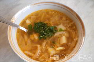 Постные щи из свежей капусты