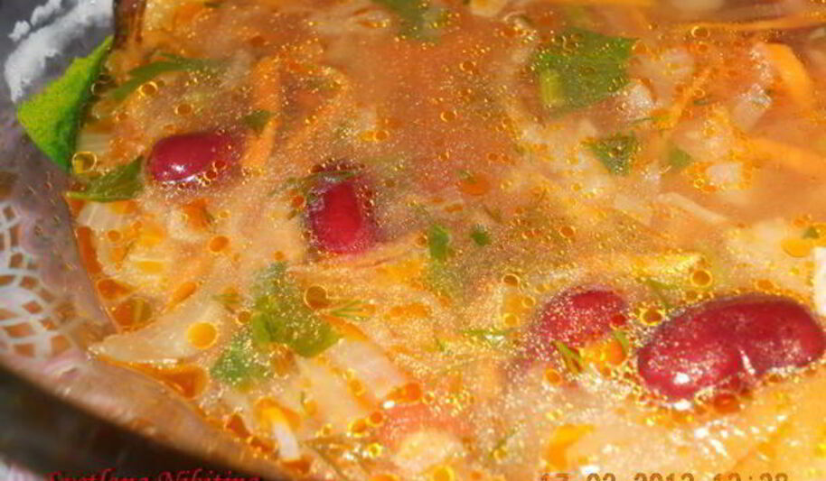 Рецепт постных щей с фасолью