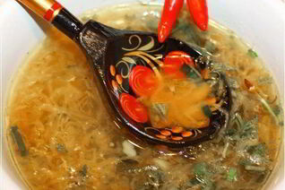 Щи из квашеной капусты с уткой