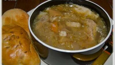 щи из квашеной капусты со свининой