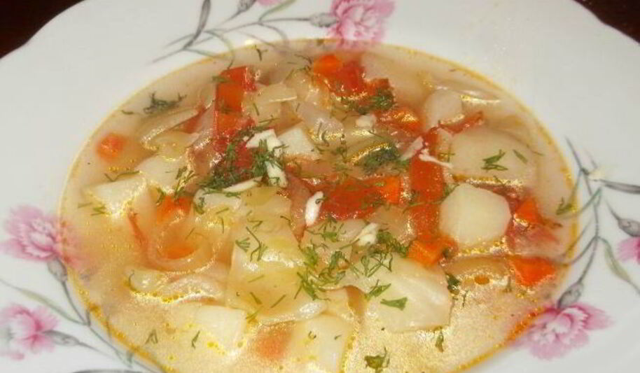 Рецепт щей на воде