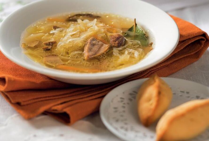 Щи постные с грибами