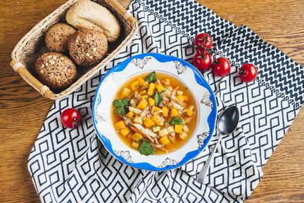 Щи постные с тыквой