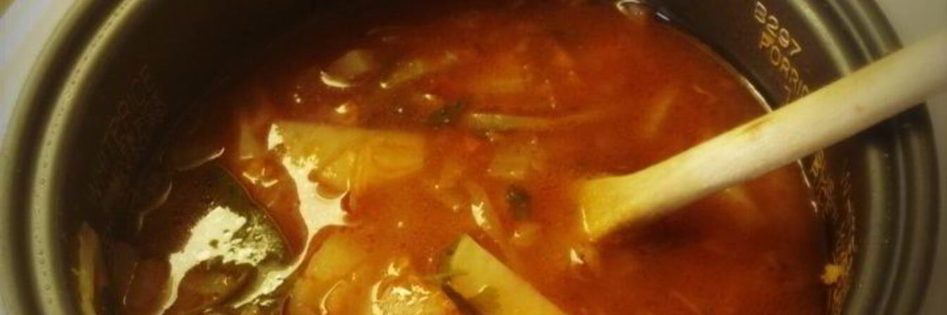 Щи с кислой капустой в мультиварке