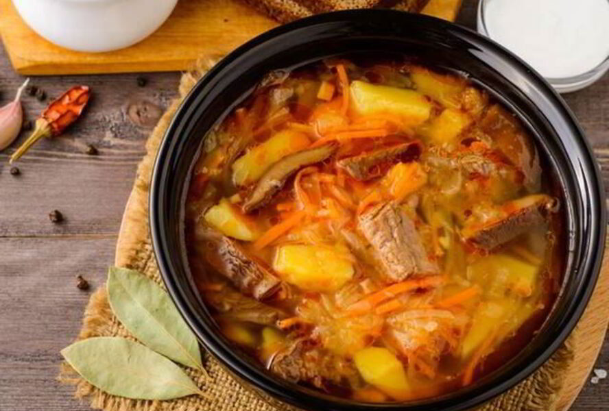 Щи со свежими грибами