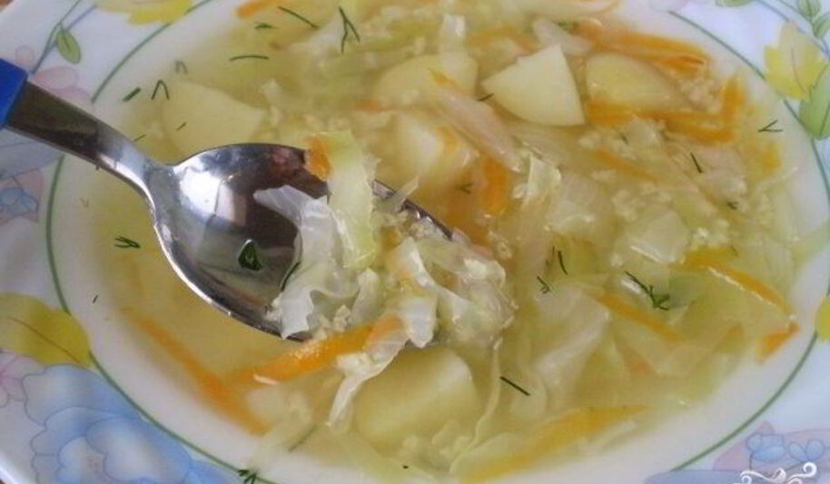 Рецепт вегетарианских щей из свежей капусты