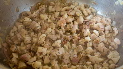 сливочный суп с курицей и шпинатом