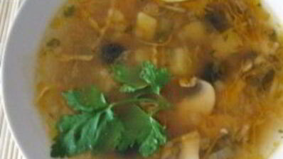 грибная солянка с капустой