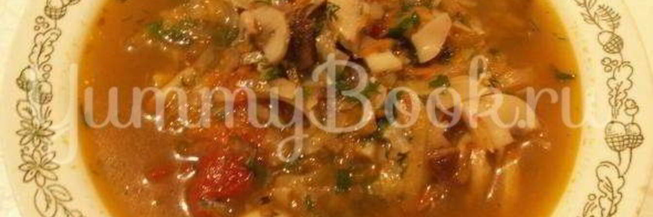 Постная грибная солянка