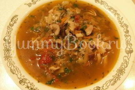 Постная грибная солянка