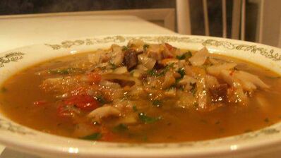 постная грибная солянка