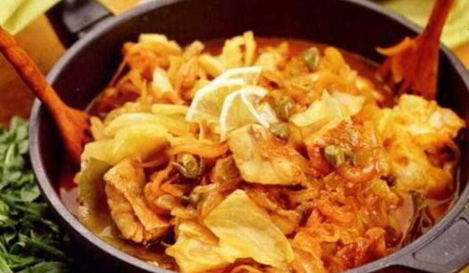 Рецепт рыбной солянки на сковороде