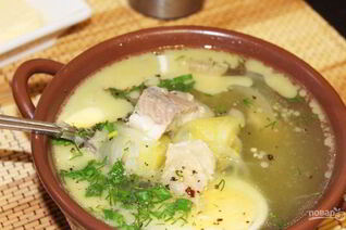 Солянка из осетра