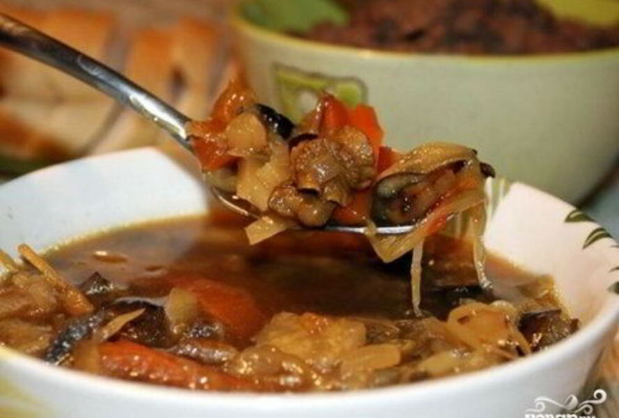 Солянка мясная с капустой