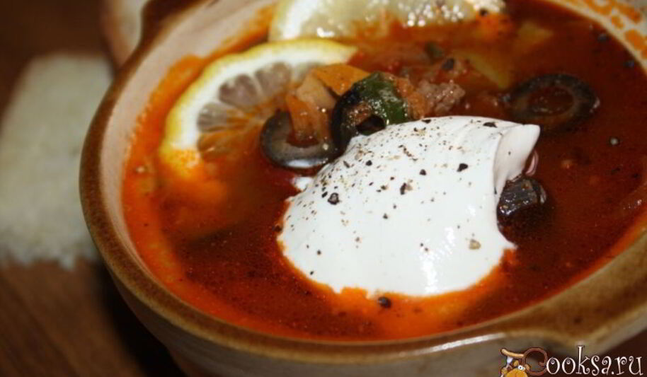 Рецепт сытного супа типа солянки