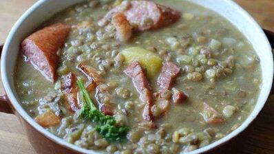 суп чечевичный