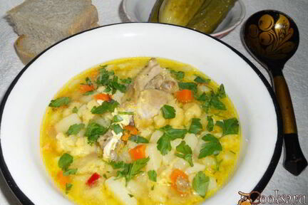 Суп деревенский с курицей