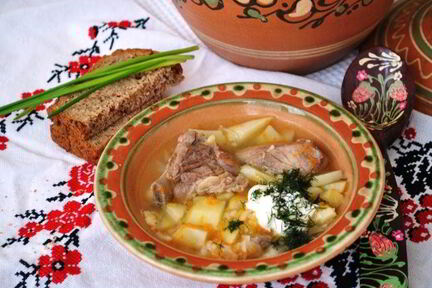 Суп Деревенский в горшочках