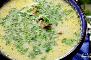 Суп из белых грибов со сливками