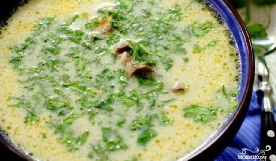 Рецепт супа из белых грибов со сливками