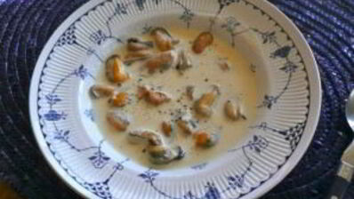 суп из мидий со сливками