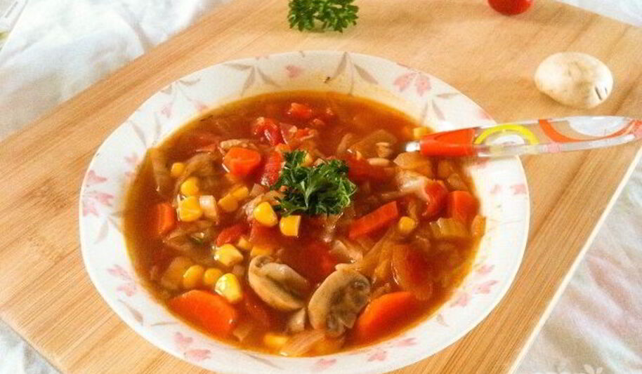 Рецепт супа из овощей и грибов