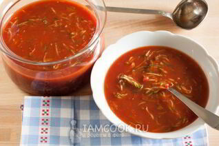 Суп из томатного сока