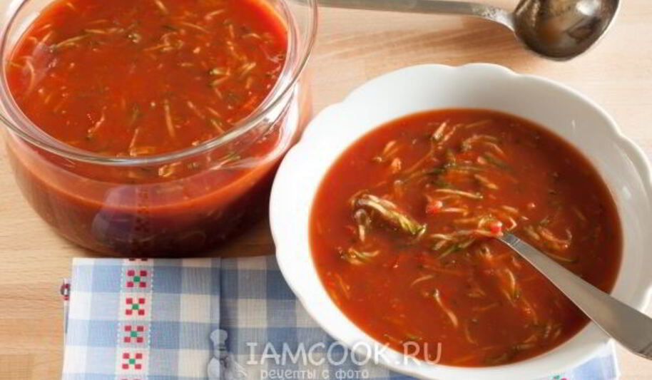 Рецепт супа из томатного сока
