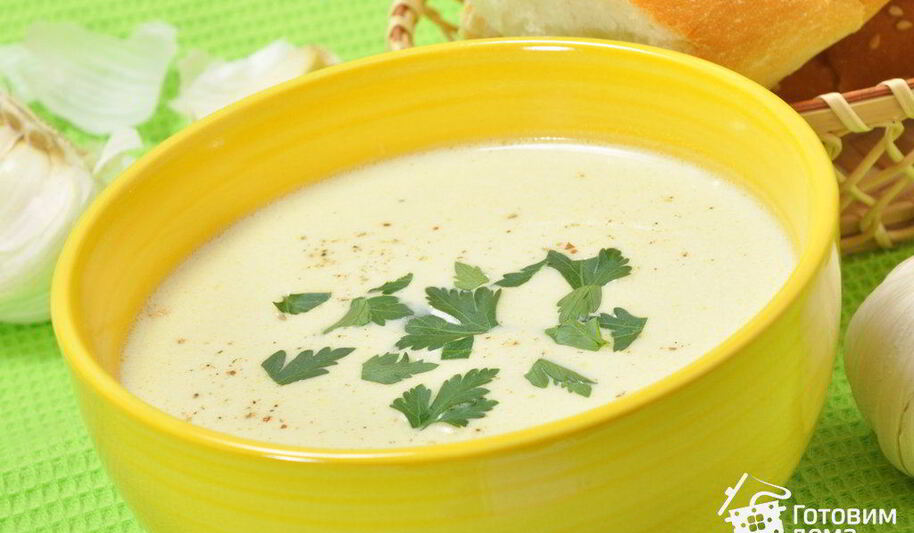 Рецепт чесночного супа-пюре