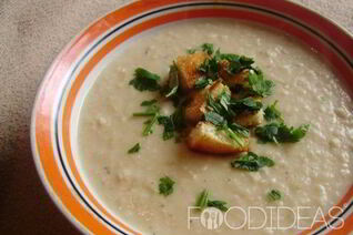 Суп-пюре из белой фасоли