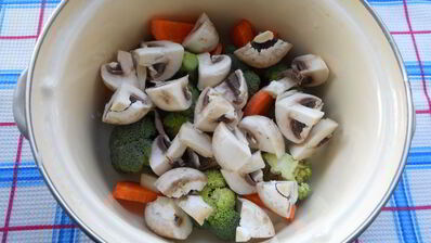 суп-пюре из брокколи и шампиньонов