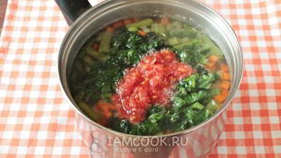 суп-пюре из черешкового сельдерея с крапивой