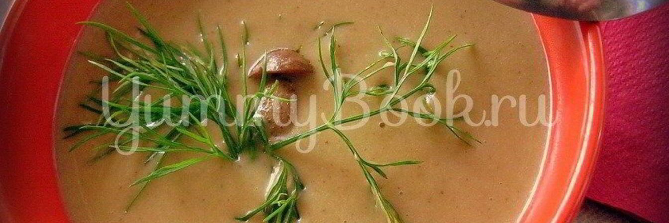 Суп-пюре из лесных грибов