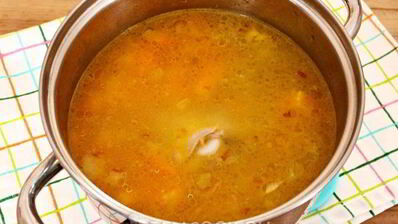 суп-пюре из моркови с курицей