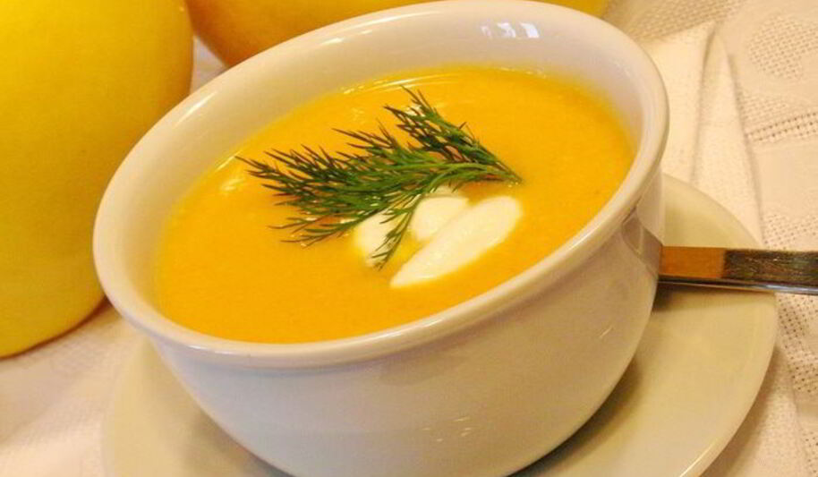 Рецепт супа-пюре из репы, сельдерея, курицы и тыквы