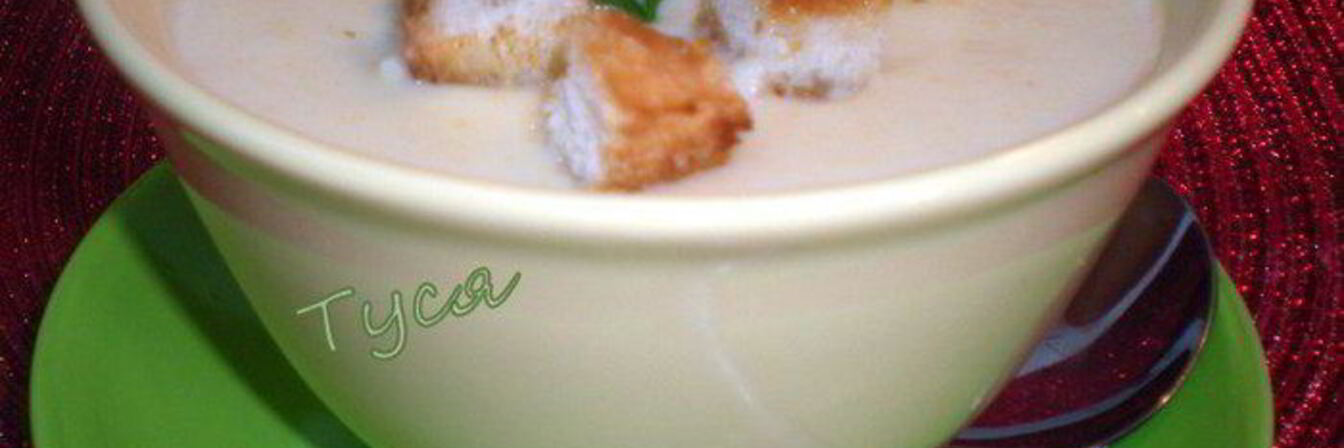 Суп-пюре из цветной капусты со сливками и сыром