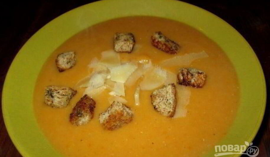 Рецепт супа-пюре из тыквы диетический